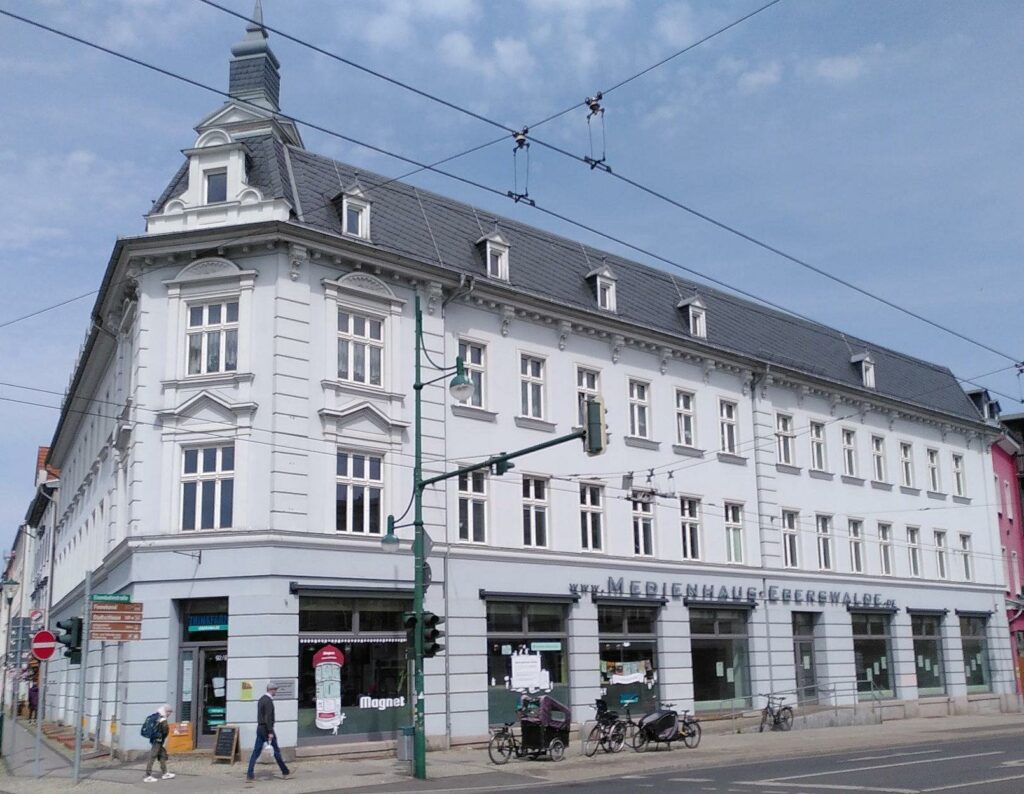 repräsentatives Bürogebäude der Thinkfarm Eberswalde mit Altbaucharme